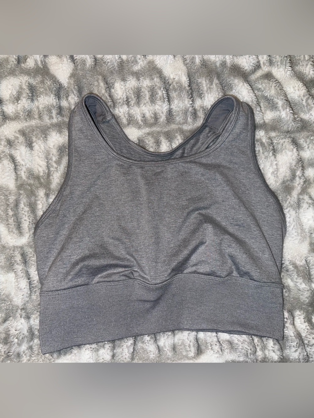 Fashion Nova Gray Seamless Sports Bralette